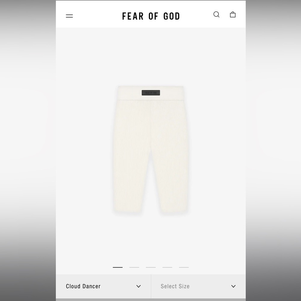 Fear of God Essentials Women’s Biker Short Cloud Dancer